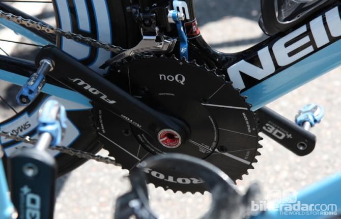 Another UnitedHealthcare Rotor Flow crank, this one with aero, round 'noQ' rings