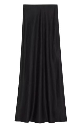 Theory Fluid Linen-Blend Maxi Skirt