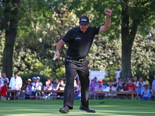 Mickelson won for the first time since the 2013 Open