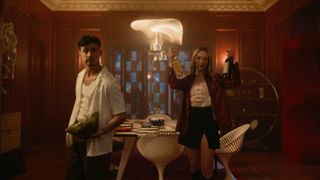 Alycia Debnam-Carey and Gavin Leatherwood in Netflix's It's What's Inside