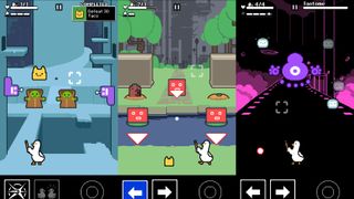 Screenshots showing M.Duck on iPhone