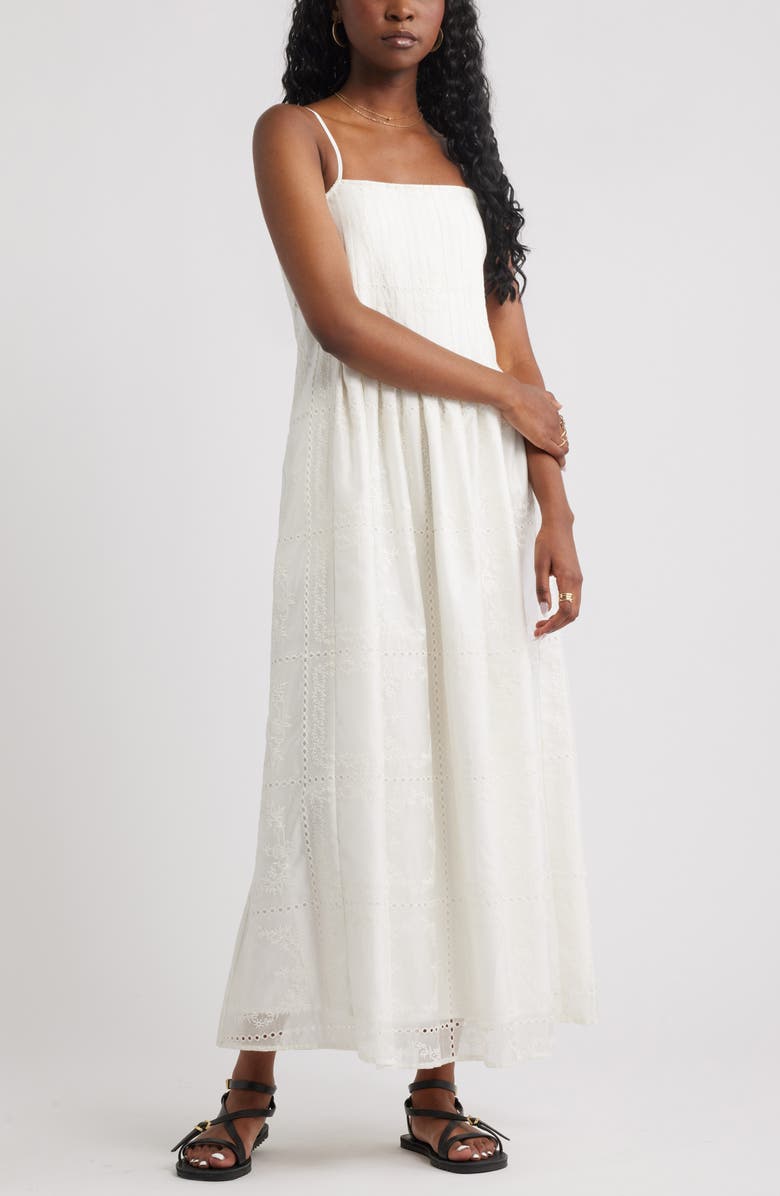 Embroidered Maxi Sundress