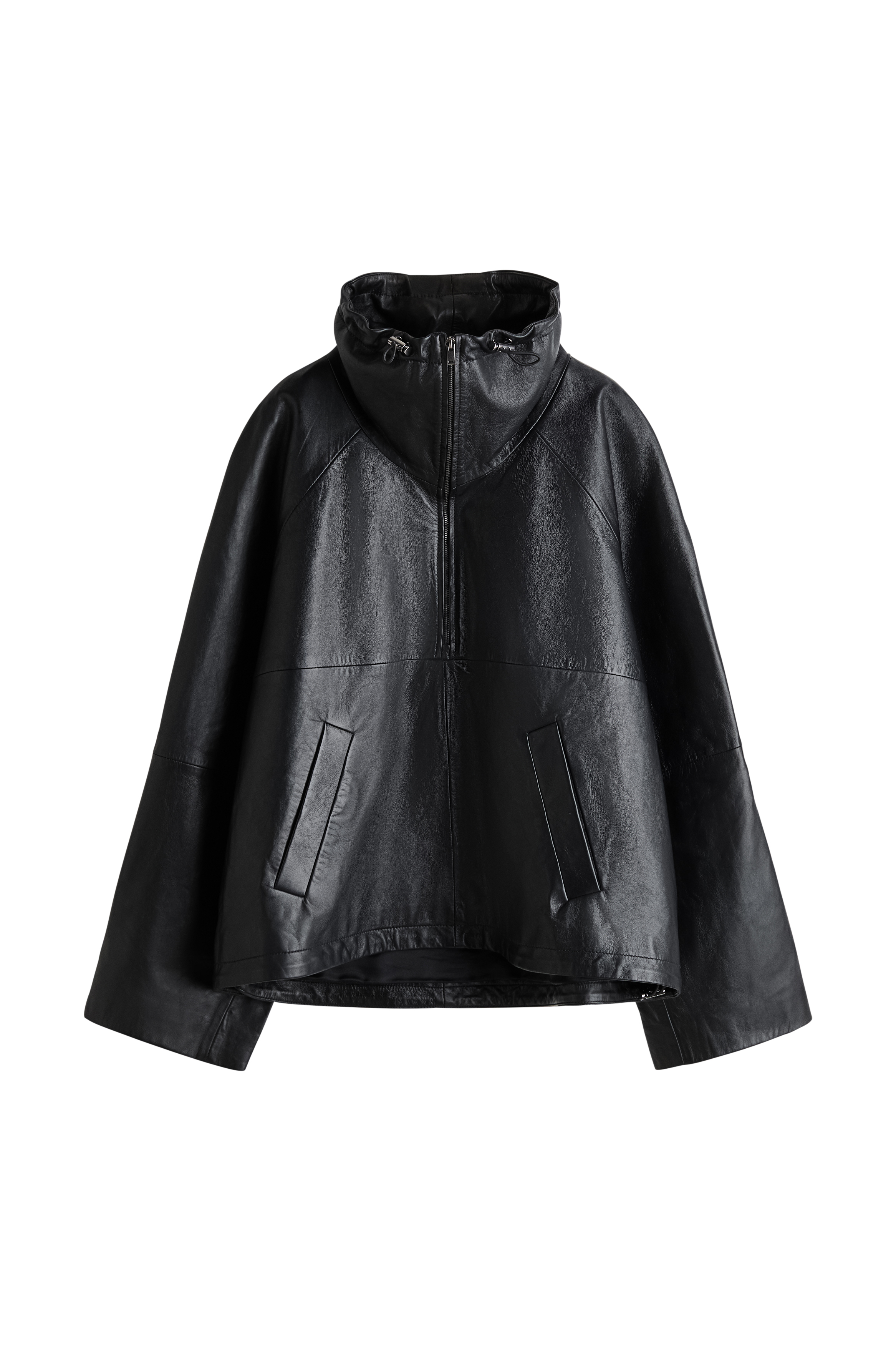 H&amp;amp;M Leather Anorak