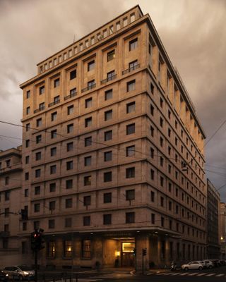 exterior of Hotel Mediterraneo in rome