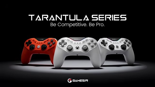 A reveal image of the new GameSir Tarantula Series controllers