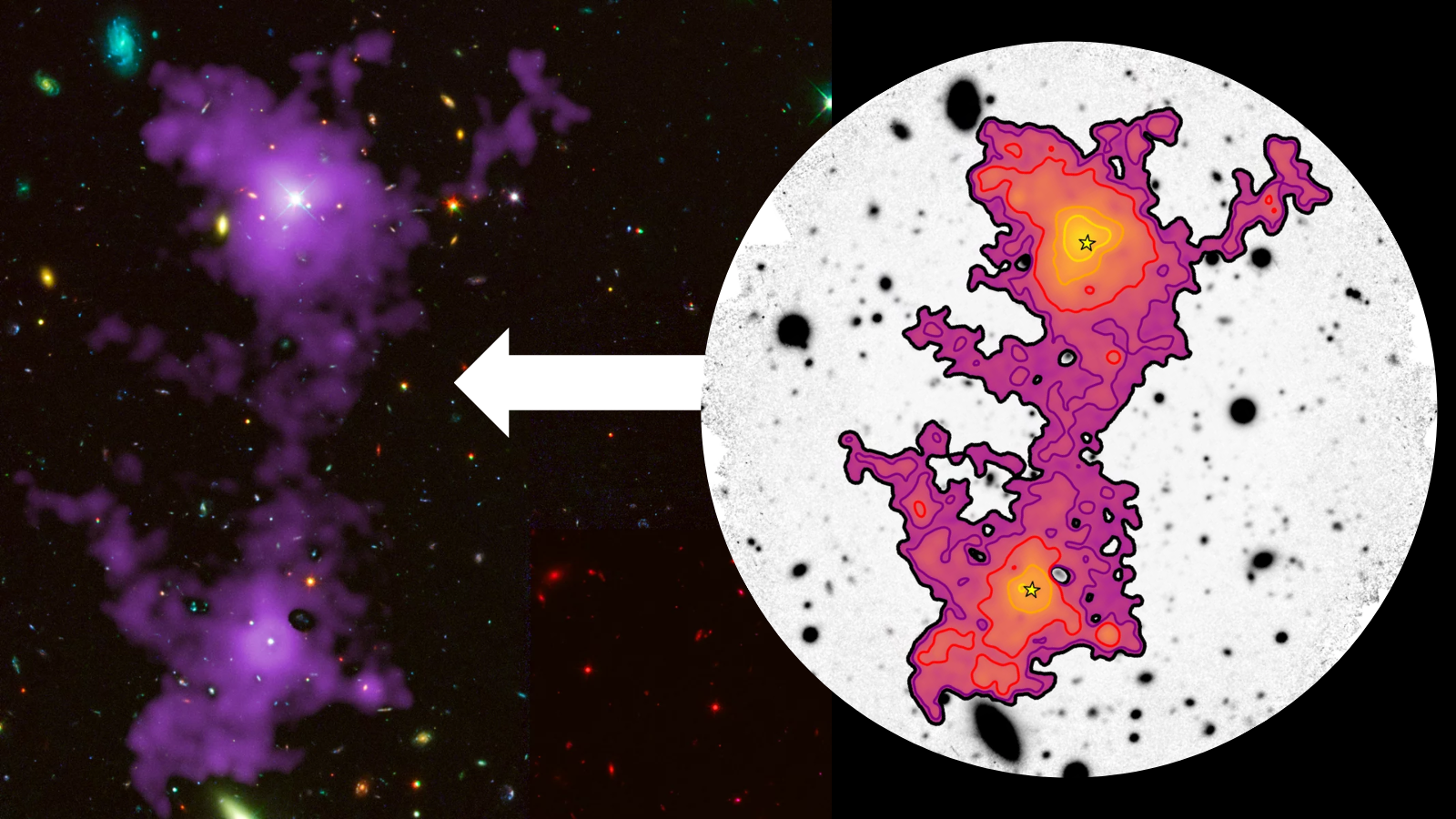 Scientist image 3-million-light-year-long 'cosmic web' ensnaring 2 galaxies for 1st time