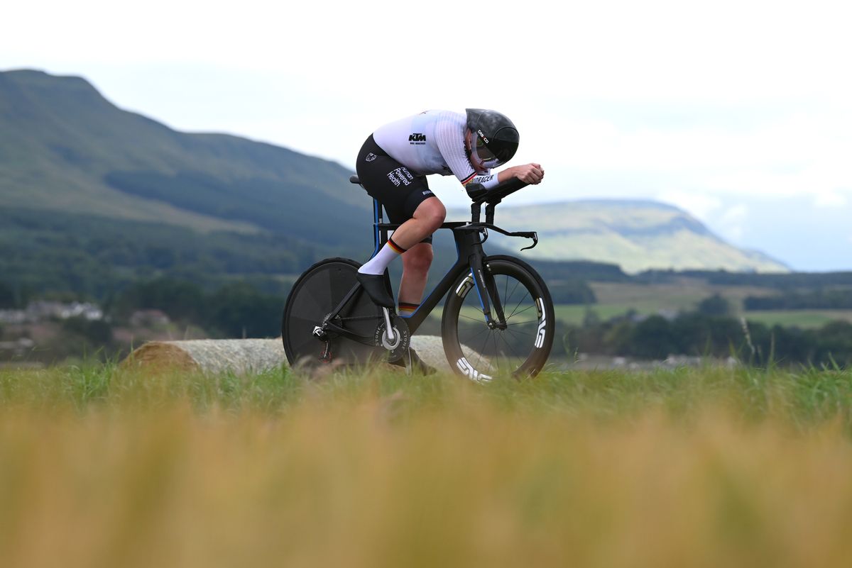 Mieke Kröger competing at the 2023 ITT World Championships