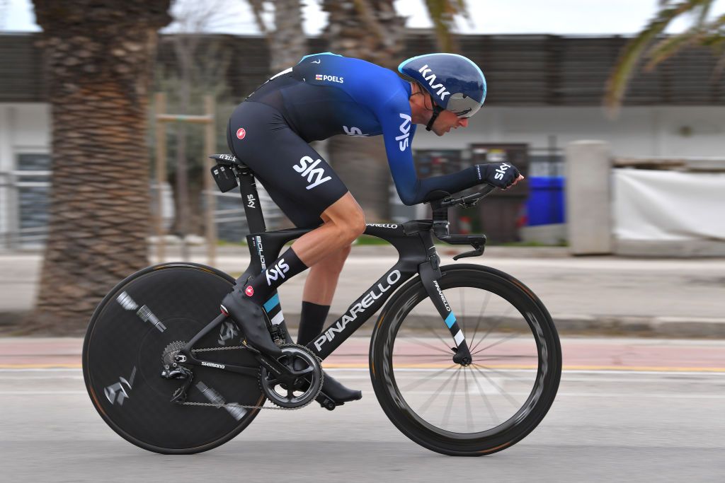 Wout Poels on his way to 7th overall
