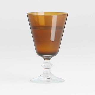 Amber wine glass