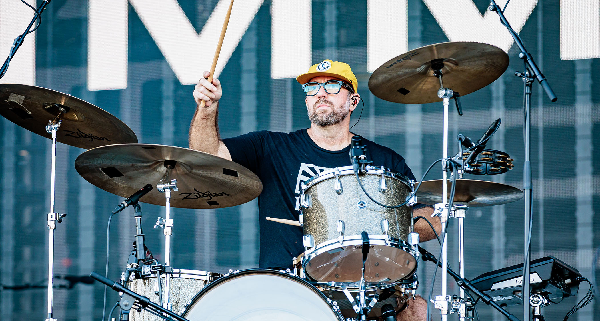 Zach Lind of Jimmy Eat World performs live onstage