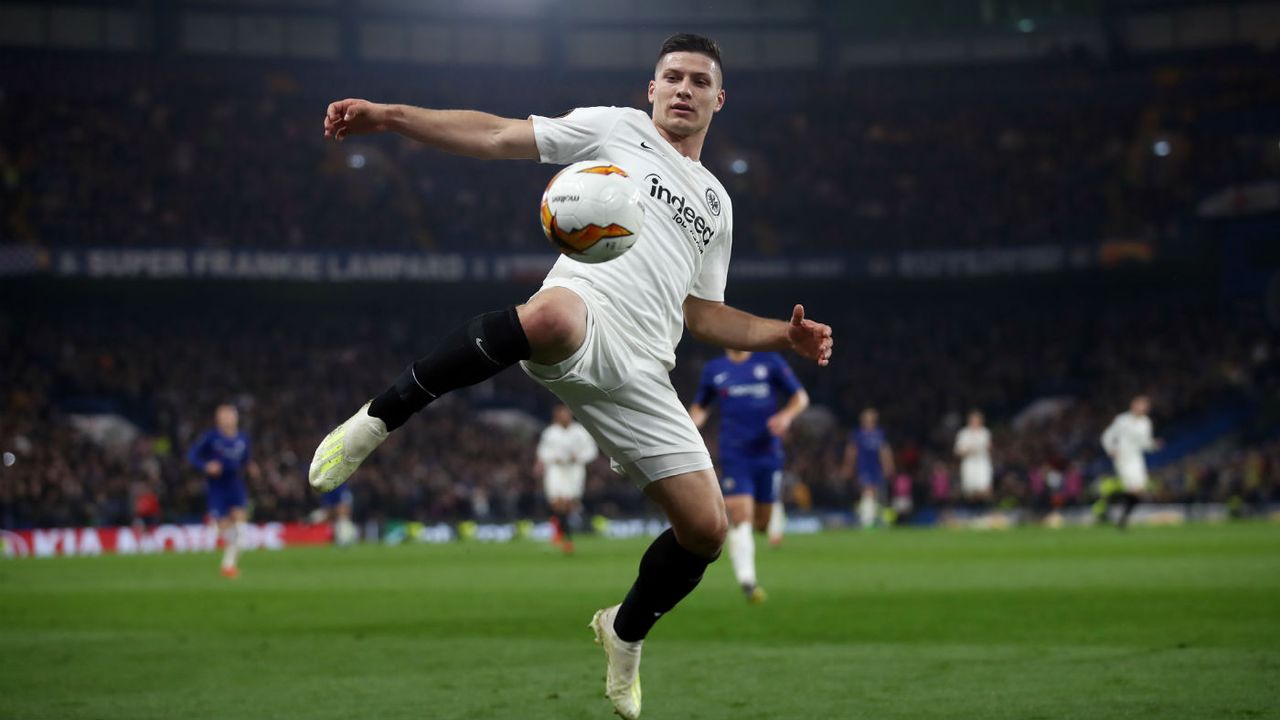 Eintracht Frankfurt striker Luka Jovic scored against Chelsea in both legs of the Europa League semi-final