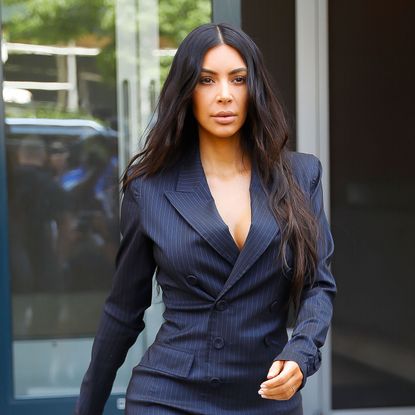 Clothing, Black, Suit, Fashion, Beauty, Outerwear, Formal wear, Long hair, Black hair, Fashion model,