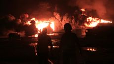 Israeli strike hit oil storage tanks in Yemeni port
