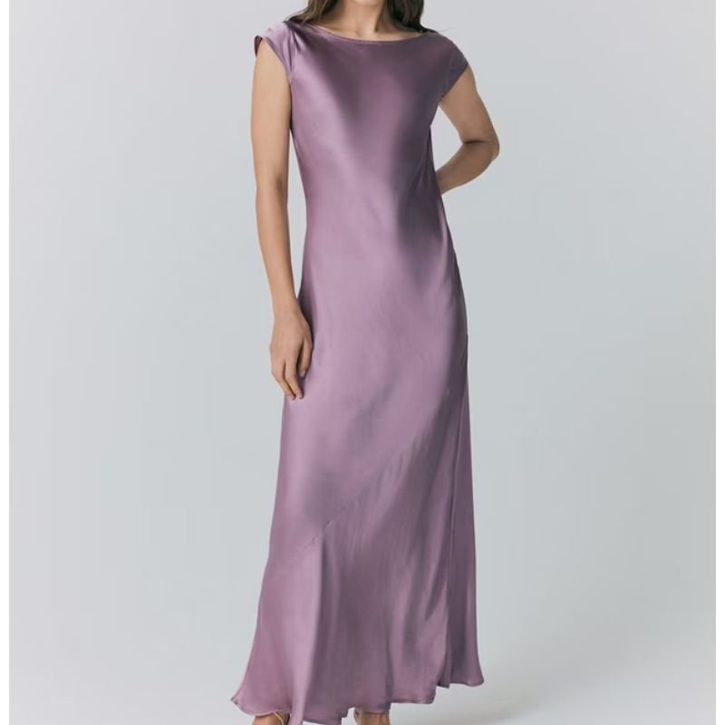 Ghost , Averie Satin Midi Dress