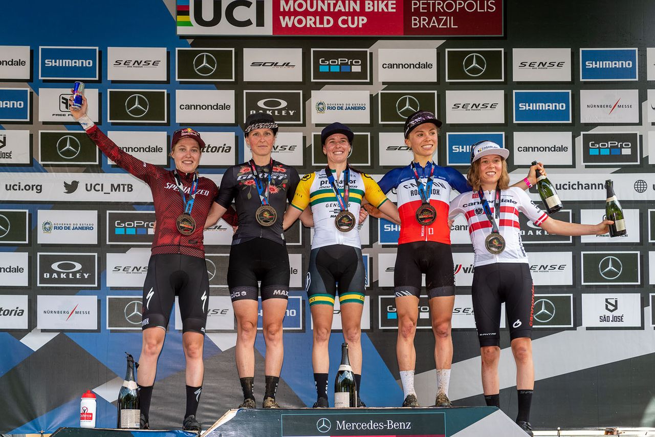 L to r - Laura Stigger, Anne Terpstra, Rebecca McConnell, Loana Lecomte, Mona Mitterwallner