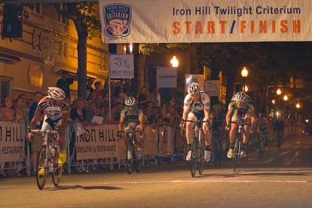 Clayton Barrows (AXA Equitable) takes second in the sprint, but first overall since he was part of a group that lapped the field.