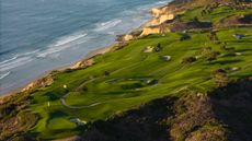 A general view of Torrey Pines' South Course from the air