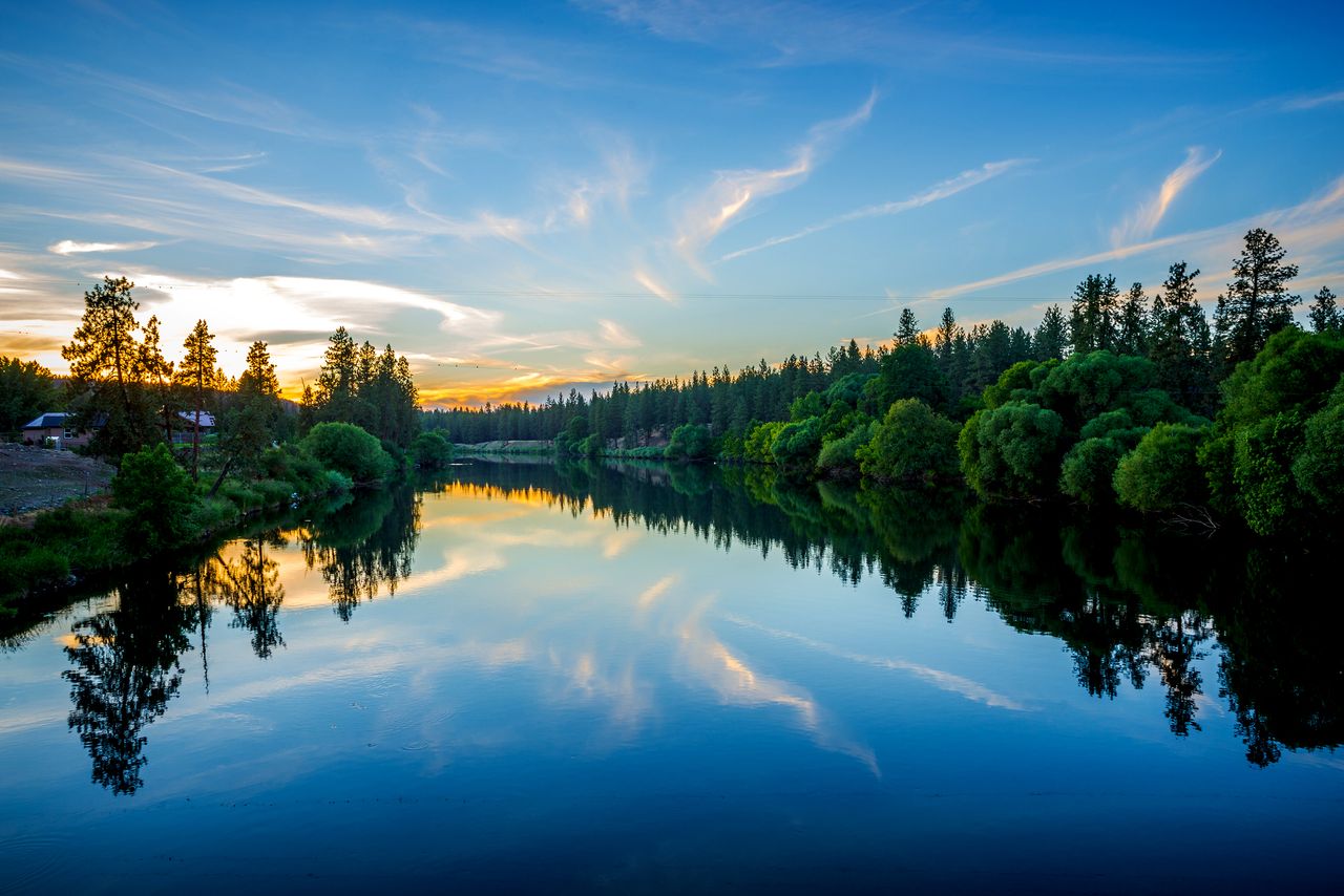 The Spokane River.