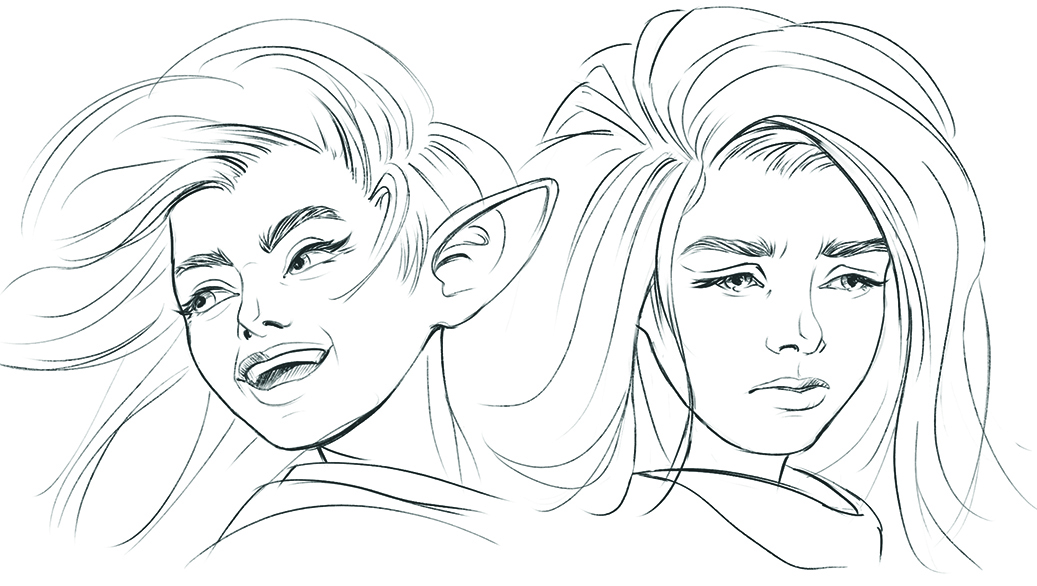 Image from a tutorial on how to draw a Circle of Spores druid