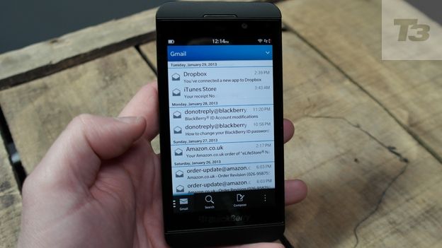 blackberry z10 hub list