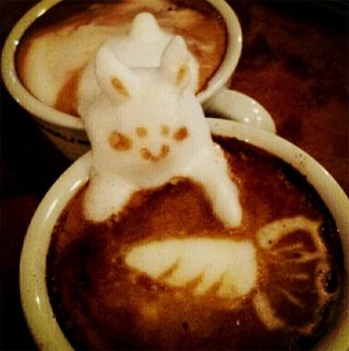 3d coffee art