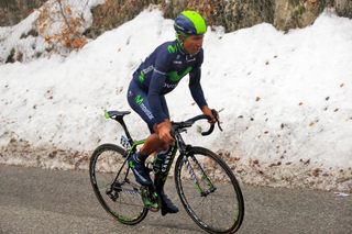 The snow and cold weather didn't seem to bother Quintana.