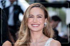 A close up of Brie Larson smiling