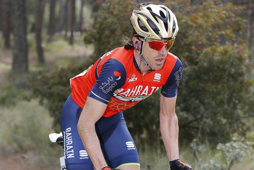 Ion Izagirre (Bahrain-Merida) tried to stick with Valverde in Murcia