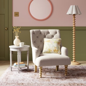 Return - Arianna Linford Stripe Armchair, Mushroom