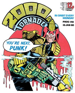 Gamers of a certain age may remember this 2000 AD cover, used for Dredd's first game