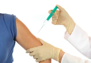 a person getting a vaccine