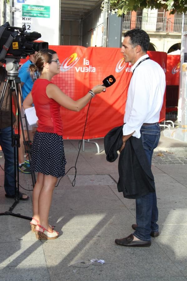 Miguen Indurain was on hand to kick off the Vuelta