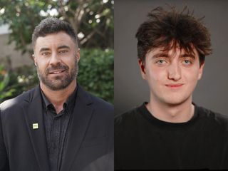 Headshots of Nick Mariano and Vince Divine.