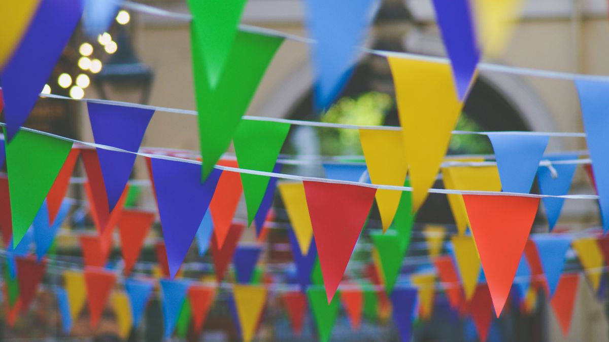 Colored flags