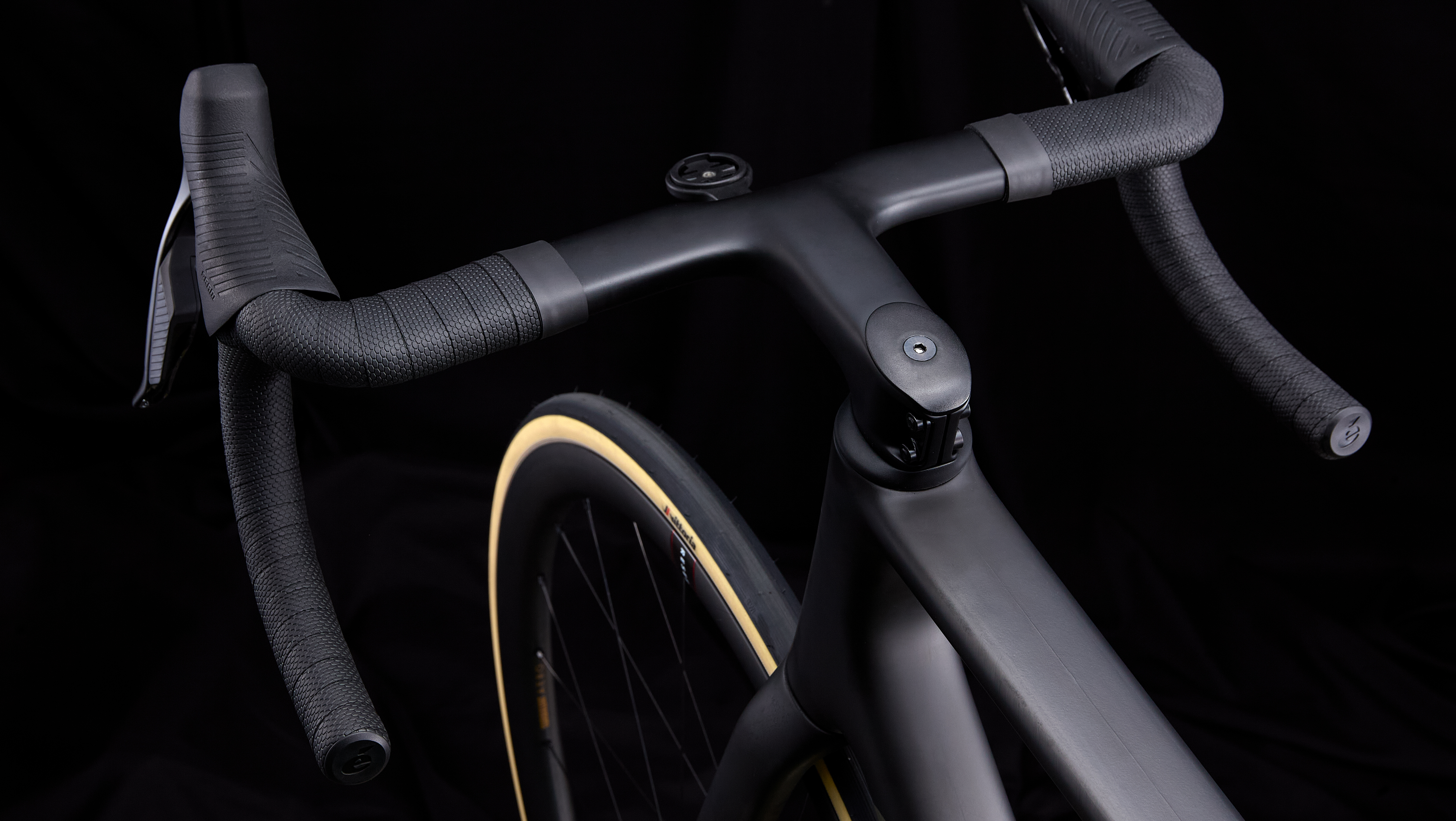 various beauty shots of Cervelo R5 against a black studio background