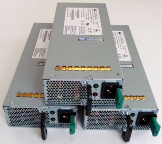 The MFSYS25 can hold up to four Power Supply Modules if you need six Compute Modules. Three were enough to support three Compute Modules and the chassis’ components.