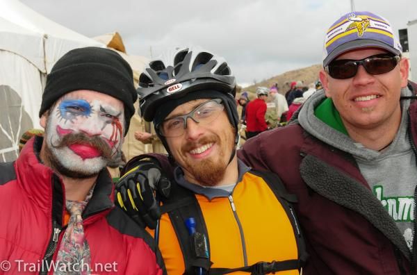 Amateur racers were still smiling with one hour to go.