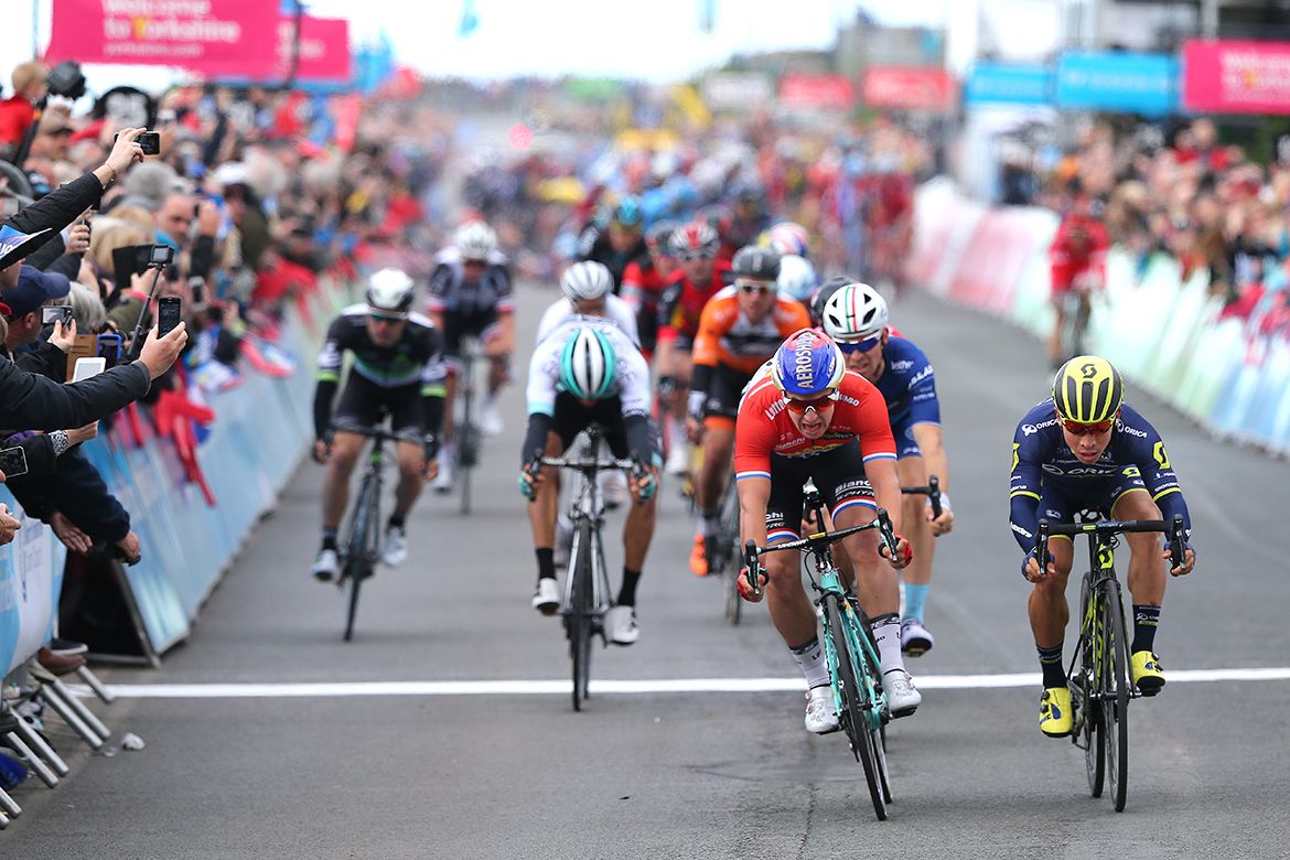 Dylan Groenewegen (LottoNl-Jumbo) wins Tour de Yorkshire stage 1