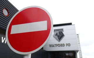 There will be no fans present when Watford host Leicester on Saturday.