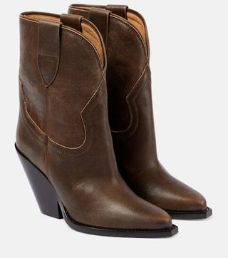 Leyane Leather Cowboy Boots