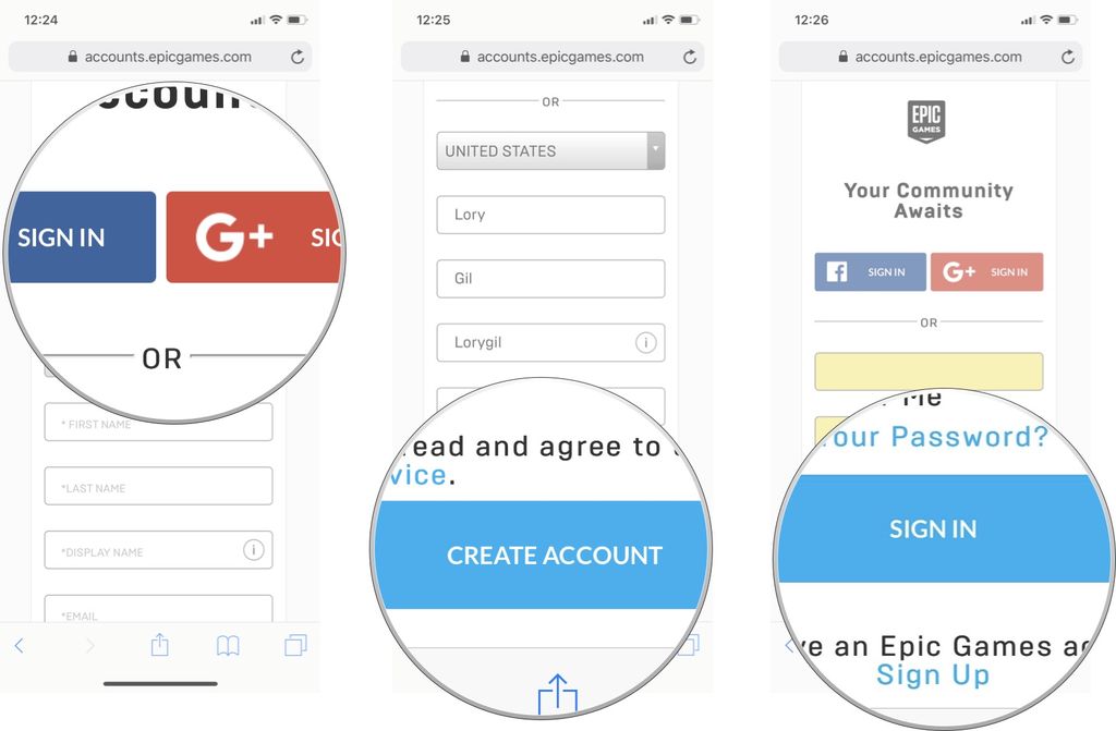 How to sign up for an Epic Games account to play Fortnite for iPhone