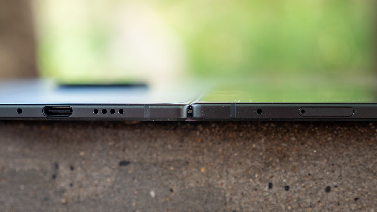 Looking at the uneven front and back sides of the Google Pixel 11 Pro Fold