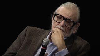 George A. Romero during interview