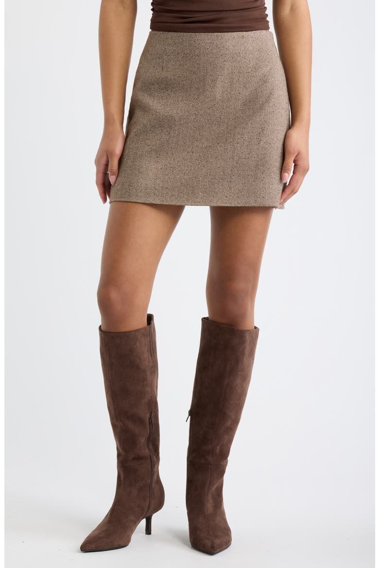 Tweed Miniskirt