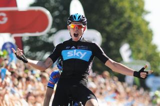 Luke Rowe (Team Sky) wins the opening stage of the 2012 Tour of Britain