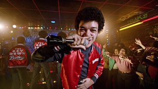 Tremaine Brown Jr., Skylan Brooks, Justice Smith in The Get Down