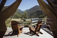 Drink in the views at the Clayoquot Wilderness Lodge outdoor playground.