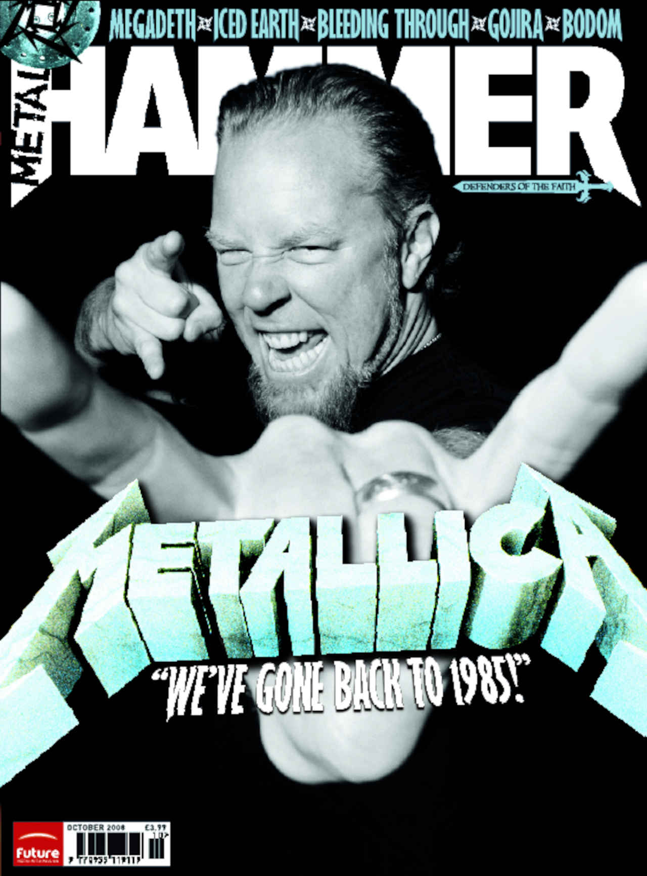The cover of Metal Hammer issue 184 featuring Metallica’s James Hetfield