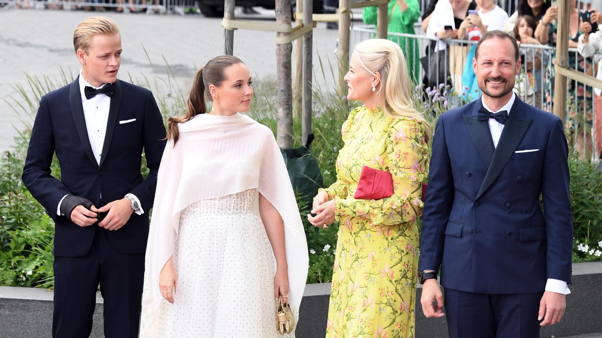 Marius Borg Hoiby, Princess Ingrid Alexandra, Crown Prince Haakon and Crown Princess Mette-Marit in 2022