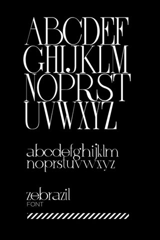 Free retro fonts: Zebrazil